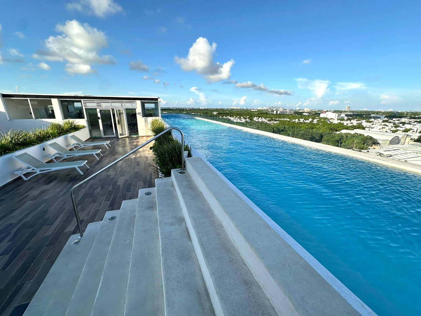 Vendo Hermoso Departamento en Areka Towers Cancún | 2 Recámaras con Terraza y Amenidades de Lujo