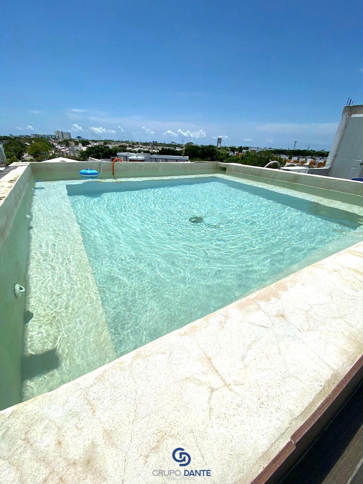 Condo Equipado en Renta en SM 503 Cancún – 1 Recámara con Albercas, Rooftop y Servicios Incluidos