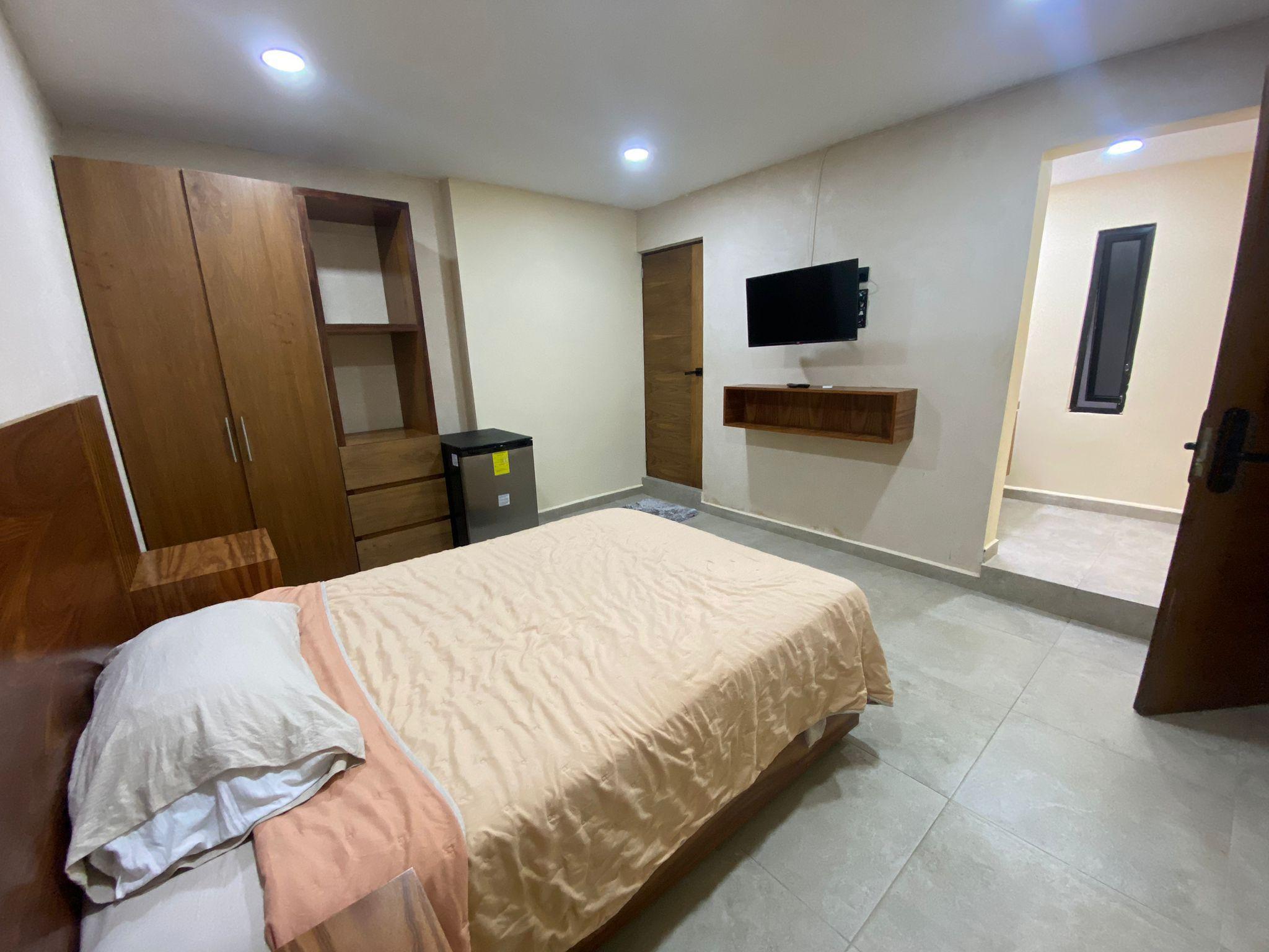 Estudio Amueblado en Renta en Planta Baja – Donceles, Cancún, Cerca de Av. Bonampak